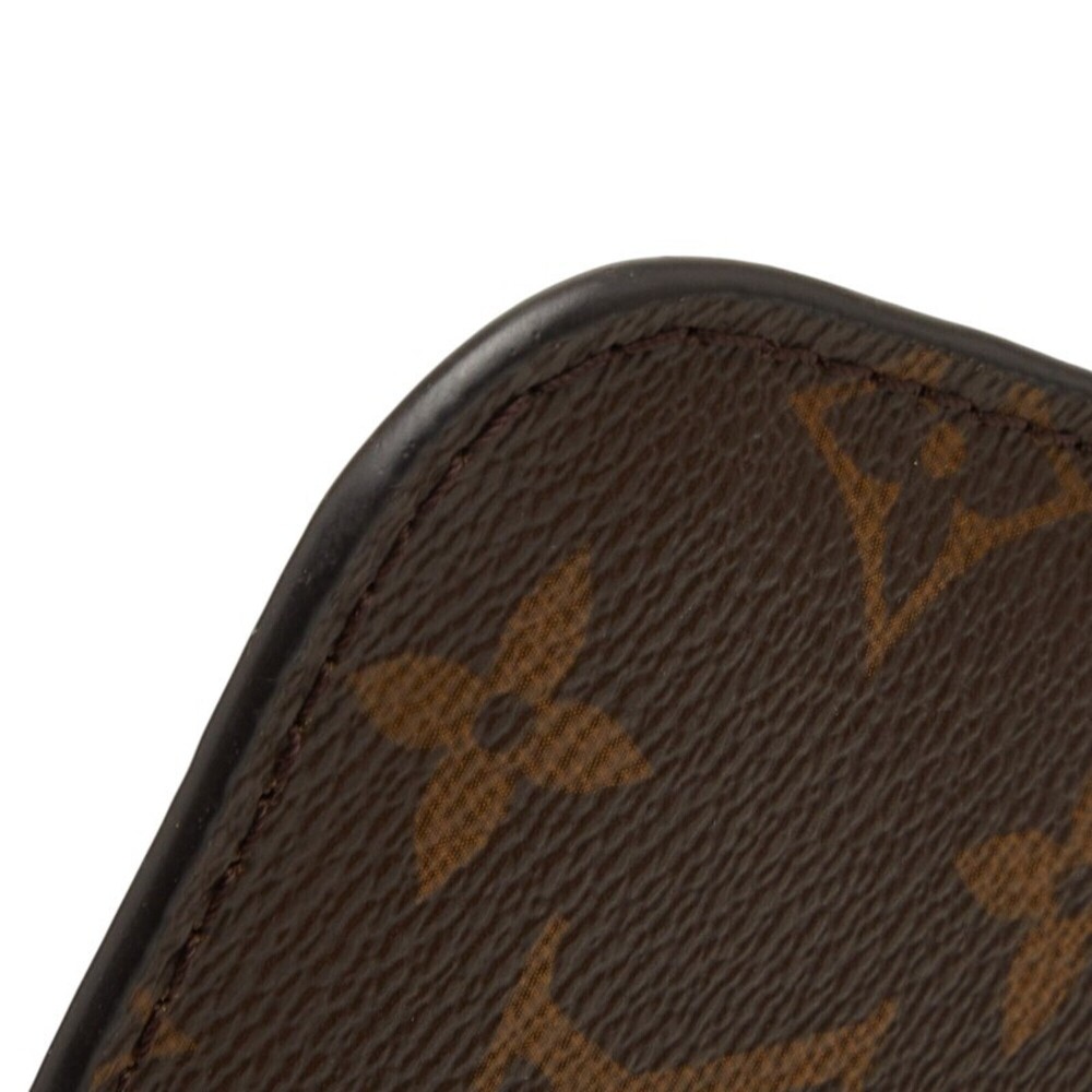 LOUIS VUITTON Brown Monogram Leather Neverfull Pouch - Picture 5 of 8
